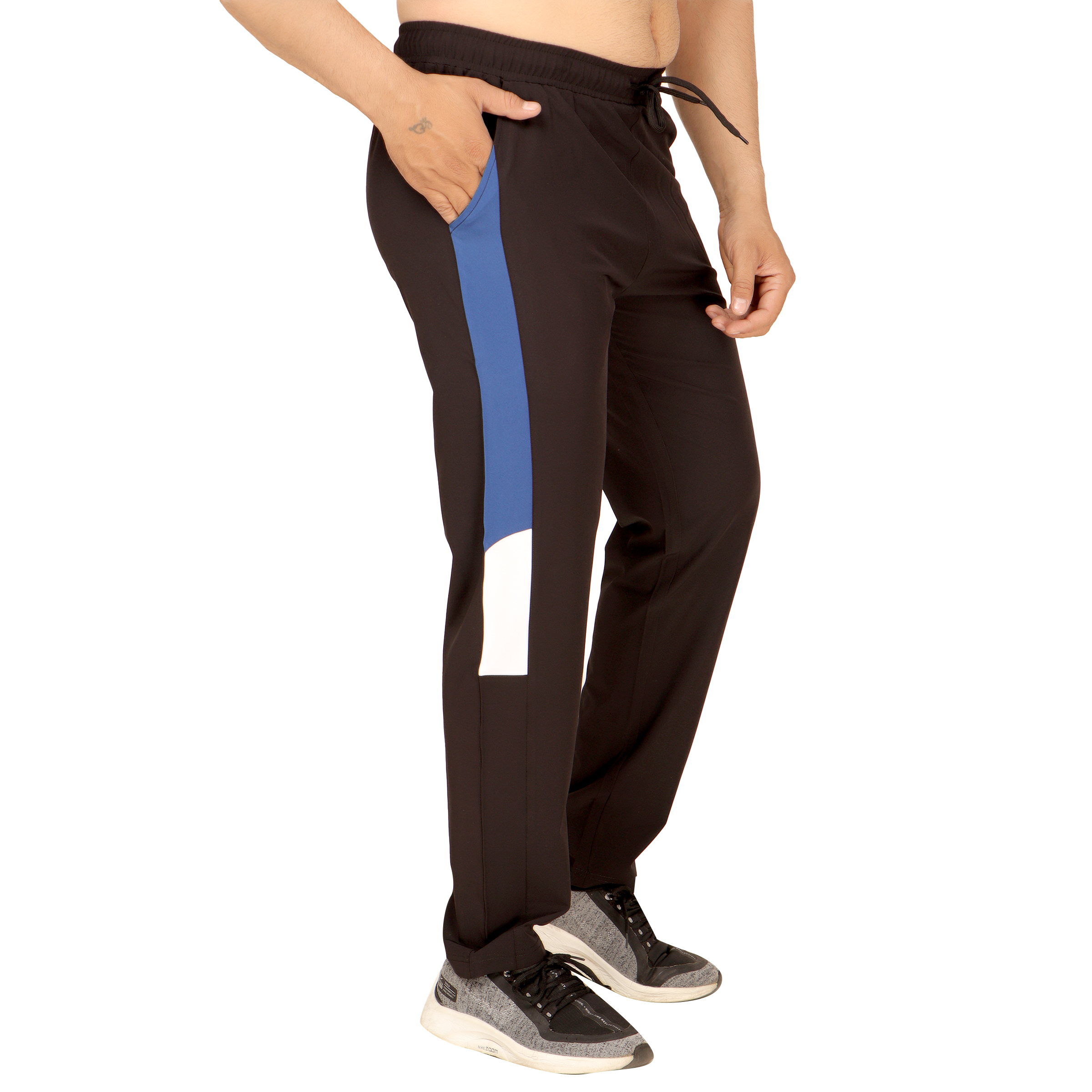 Men's NS Lycra Track Pants for Night Wear Running Gym Workout Yoga